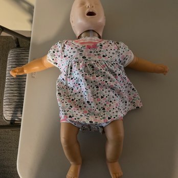Adams Safety Training - Infant size dummy (year one and under)to practice with. - CPR Classes Near Me - San Ramon, California Adams Safety Training - Infant size dummy (year one and under)to practice with. - CPR Classes Near Me - San Ramon, California