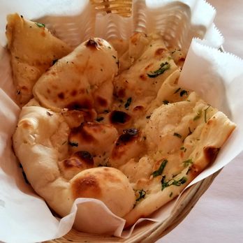 All India Cafe - DineLA #4, 2020 January Winter Edition, Lunch Menu $15.00. Regular Naan or Garlic Naan Choice: I went w/the latter. Flaky & fluffy tasting! - Indian Near Me - Glendale, California