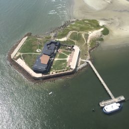 Fort Sumter from the copter.