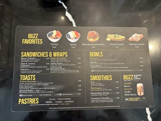 Menu photo 7 Better Buzz Coffee Mission Gorge & Zion San Diego, CA
