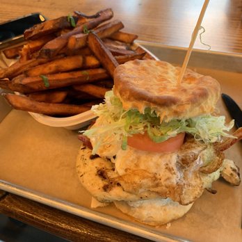 Daybreak Kitchen & Biscuit - Southern Cali Sandwich and Sweet Potato Fries - Breakfast & Brunch Near Me - Sterling, Virginia Daybreak Kitchen & Biscuit - Southern Cali Sandwich and Sweet Potato Fries - Breakfast & Brunch Near Me - Sterling, Virginia