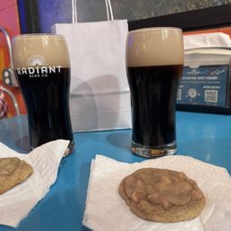 Coffee Stout and some Cora's Sweets cookies. Coffee Stout and some Cora's Sweets cookies.