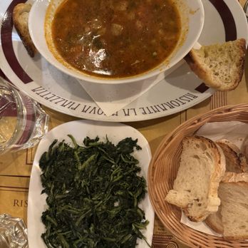 La Nuova Piazzetta - CICORIA RIPASSATA €6 pan-sautéed chicory ZUPPA DI VERDURE $11,50 seasonal vegetable soup. - Roman Near Me - Rome, RM