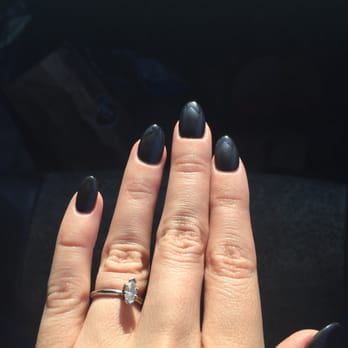 Avon Nails - Matte Black with clear French tips! 3 - Nail Salons Near Me - Avon, Indiana