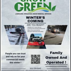 Grow Green Irrigation - Snow removal for commercial