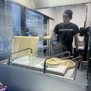 Marugame Udon - Freshly made udon in open kitchen. - Japanese Near Me - Toronto, Ontario Marugame Udon - Freshly made udon in open kitchen. - Japanese Near Me - Toronto, Ontario