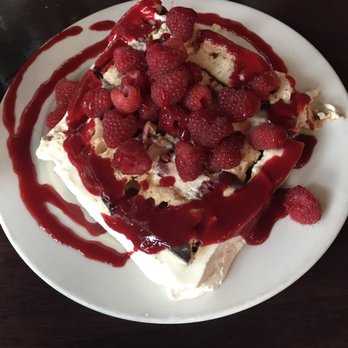 The Rendezvous Grill - The best raspberry dessert I've ever eaten! - New American Near Me - Welches, Oregon