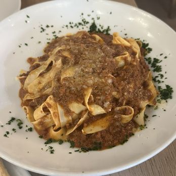 Oliver's Trattoria - Tagliatelle alla bolognese ($35) - Italian Near Me - Irvine, California