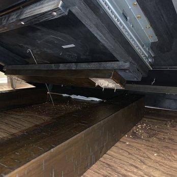 Home Zone Furniture - Appears to have wrong size nails used - Furniture Stores Near Me - Denton, Texas Home Zone Furniture - Appears to have wrong size nails used - Furniture Stores Near Me - Denton, Texas