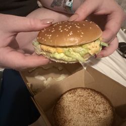 McDonald's - The promotional small Mac, full price half the sandwich