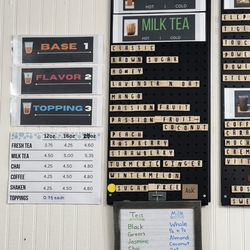 Cup and Bubble Tea House - Menu