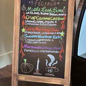 Grounded Coffee Bar - Menu - Bookstores Near Me - New Lenox, Illinois