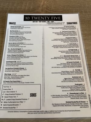 Menu photo 1 10 Twenty Five Cape Coral, FL