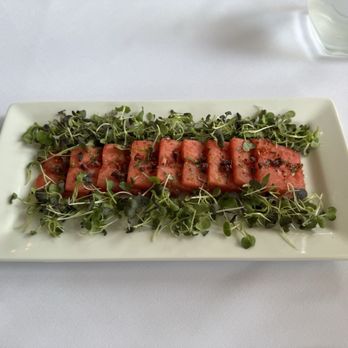 Le Souffle - Watermelon salad - French Near Me - Carmel-by-the-Sea, California Le Souffle - Watermelon salad - French Near Me - Carmel-by-the-Sea, California