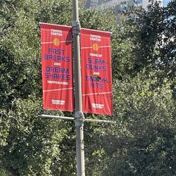 A sign I saw at the courts near the Toyota center