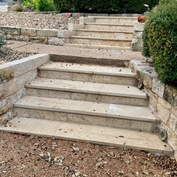 Laguna Landscaping & Construction - CCG put in this stairway leading from lower part of yard to upper part. - General Contractors Near Me