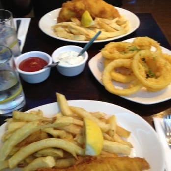 Gigs - Cod fish and chips with fresh union rings - Fish & Chips Near Me - London, XGL Gigs - Cod fish and chips with fresh union rings - Fish & Chips Near Me - London, XGL