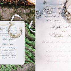 Gilbert's Written Word Stationery Store - Beautiful wedding invitation for one of our customers.