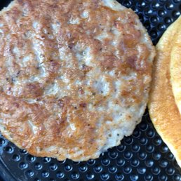 Raw sausage! I asked them to throw it inside of the microwave and they couldn't do that! Takes twenty seconds. Raw sausage! I asked them to throw it inside of the microwave and they couldn't do that! Takes twenty seconds.