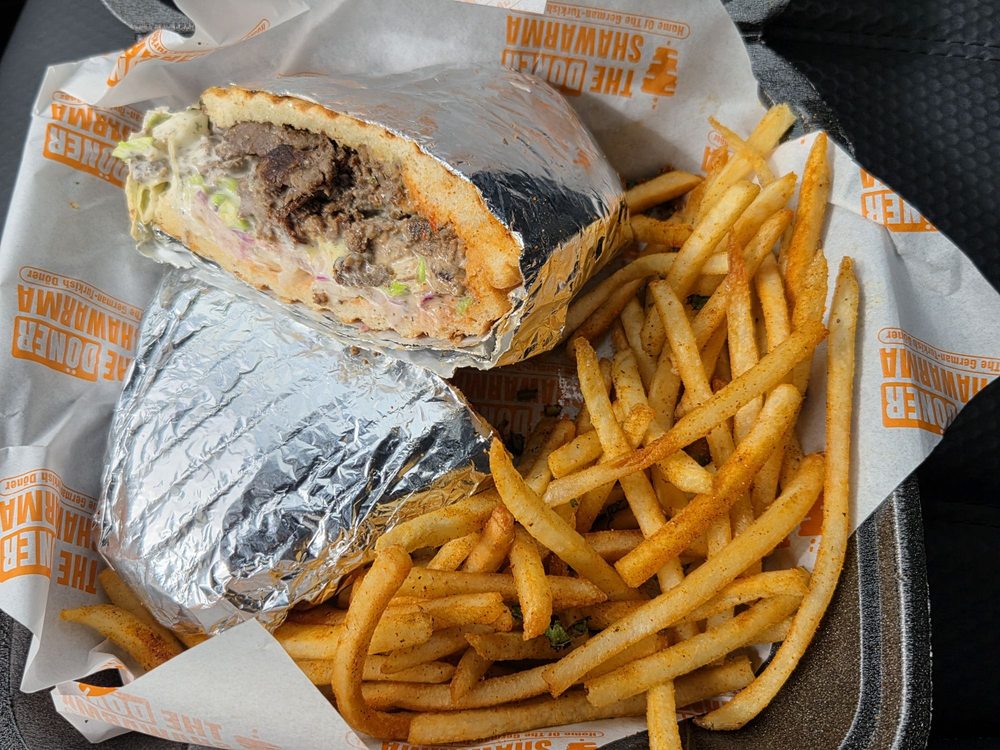 Food from The Doner Shawarma