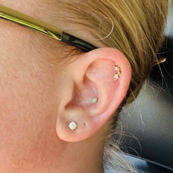 The Gold Bar Piercing - New earrings. - Piercing Near Me - San Luis Obispo, California