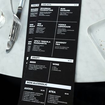 Hive Bar x &bar - Cocktail menu - Vegan Near Me - Washington, DC, District of Columbia