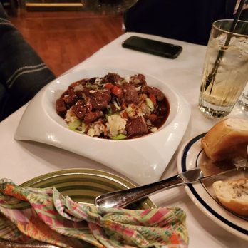 Omar's Carriage House - Beef tips n red wine sauce, - New American Near Me - Norfolk, Virginia Omar's Carriage House - Beef tips n red wine sauce, - New American Near Me - Norfolk, Virginia