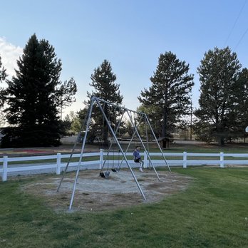 Big Timber/Greycliff KOA Journey - Swing, basketball court, bouncing pad (deflated at night) - Campgrounds Near Me - Whitehall, Montana Big Timber/Greycliff KOA Journey - Swing, basketball court, bouncing pad (deflated at night) - Campgrounds Near Me - Whitehall, Montana
