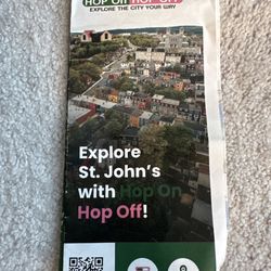 St. John's Hop On Hop Off - Pamphlet