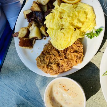 Aloha Stacks - Chicken Fried Steak and Eggs Combo - Pancakes Near Me - Cerritos, California Aloha Stacks - Chicken Fried Steak and Eggs Combo - Pancakes Near Me - Cerritos, California