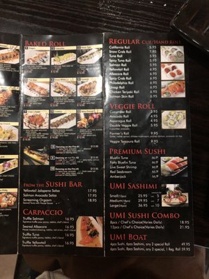 Menu photo 7 Umi Sushi & Sake Bakersfield, CA Menu photo 7 Umi Sushi & Sake Bakersfield, CA