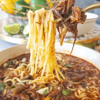 DELICIAS DEL CARMEN - a bowl of beef and noodles - Mexican Near Me - Brighton, Colorado DELICIAS DEL CARMEN - a bowl of beef and noodles - Mexican Near Me - Brighton, Colorado