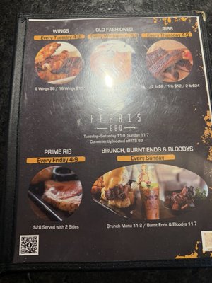 Menu photo 1 Ferris BBQ Presque Isle, ME