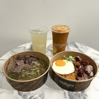 Saiga Vietnamese Eatery - Combination Pho & Kimchi Fried Rice w/ Pork Belly (ig: @cravingswithcat) - Vietnamese Near Me - Irvine, California