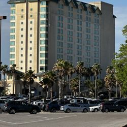 Hollywood Casino & Resort Gulf Coast - You receive two tickets to the swimming pool and lazy river at the casino.