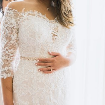 Bride To Be Couture - Oksana did a wonderful job adding the off the shoulder sleeves and deep-v neckline. - Bridal Near Me - Carmichael, California Bride To Be Couture - Oksana did a wonderful job adding the off the shoulder sleeves and deep-v neckline. - Bridal Near Me - Carmichael, California