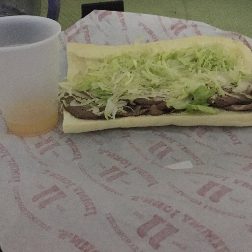 Jimmy John's - This is their "to go cup." I think there is some meat under the lettuce. - Sandwiches Near Me - Cary, North Carolina Jimmy John's - This is their "to go cup." I think there is some meat under the lettuce. - Sandwiches Near Me - Cary, North Carolina