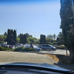 Knollwood United Methodist Church - Car wash in the parking lot
