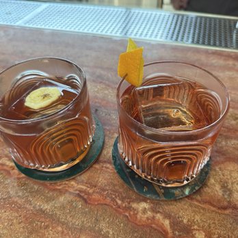 Firn - Left: Old-Fashioned Love Song and Right: Minute of the Hour - Cocktail Bars Near Me - Seattle, Washington