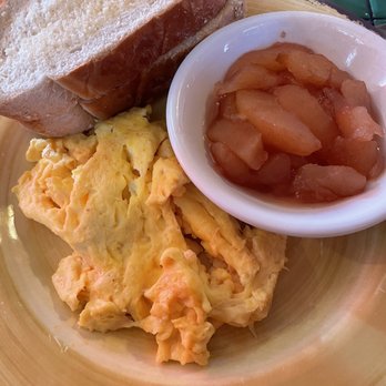 The Jolly Roger Restaurant and Bar - Jolly Rogers Special. Eggs, toast, baked apples. - Steakhouses Near Me - Kill Devil Hills, North Carolina