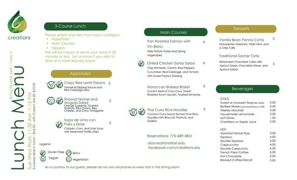 Menu photo 1 Creations Atlanta, GA Menu photo 1 Creations Atlanta, GA