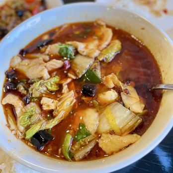 Szechuan Kitchen - Spicy Boiled Fish Fillet in Sichuan Chili Sauce - Szechuan Near Me - Spring Valley, Nevada Szechuan Kitchen - Spicy Boiled Fish Fillet in Sichuan Chili Sauce - Szechuan Near Me - Spring Valley, Nevada