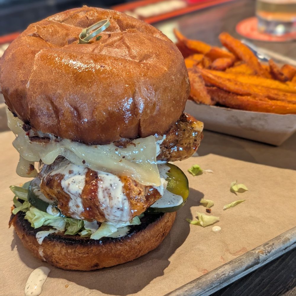 Grilled chicken sandwich, but make it fried! Grilled chicken sandwich, but make it fried!