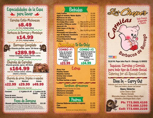 Menu photo 2 Los Chepes Chicago, IL