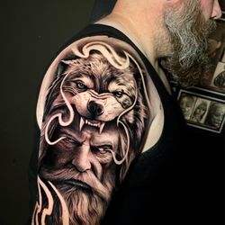 Faces in the Dark Tattoo - Artist: Martin Reyes