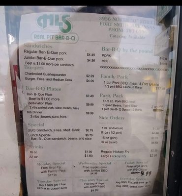 Menu photo 1 Al's Bar-B-Q Fort Smith, AR