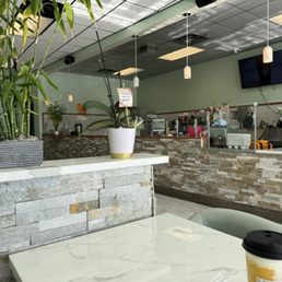 Dining room and prep counter