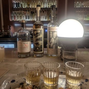 Mirate - Tequila flight because mezcal tastes like the woods. - Mexican Near Me - Los Angeles, California