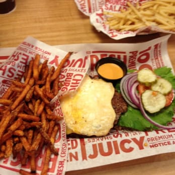 Smashburger - Classic burger with fried egg and sweet potato fries. Yum! - Burgers Near Me - Westerville, Ohio Smashburger - Classic burger with fried egg and sweet potato fries. Yum! - Burgers Near Me - Westerville, Ohio