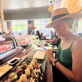 O-Ku - Angry Salmon Roll, Signature Spicy Tuna Crunch Roll, and Tsunami Roll - Sushi Bars Near Me - Raleigh, North Carolina